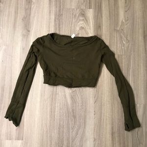 Cropped work out top